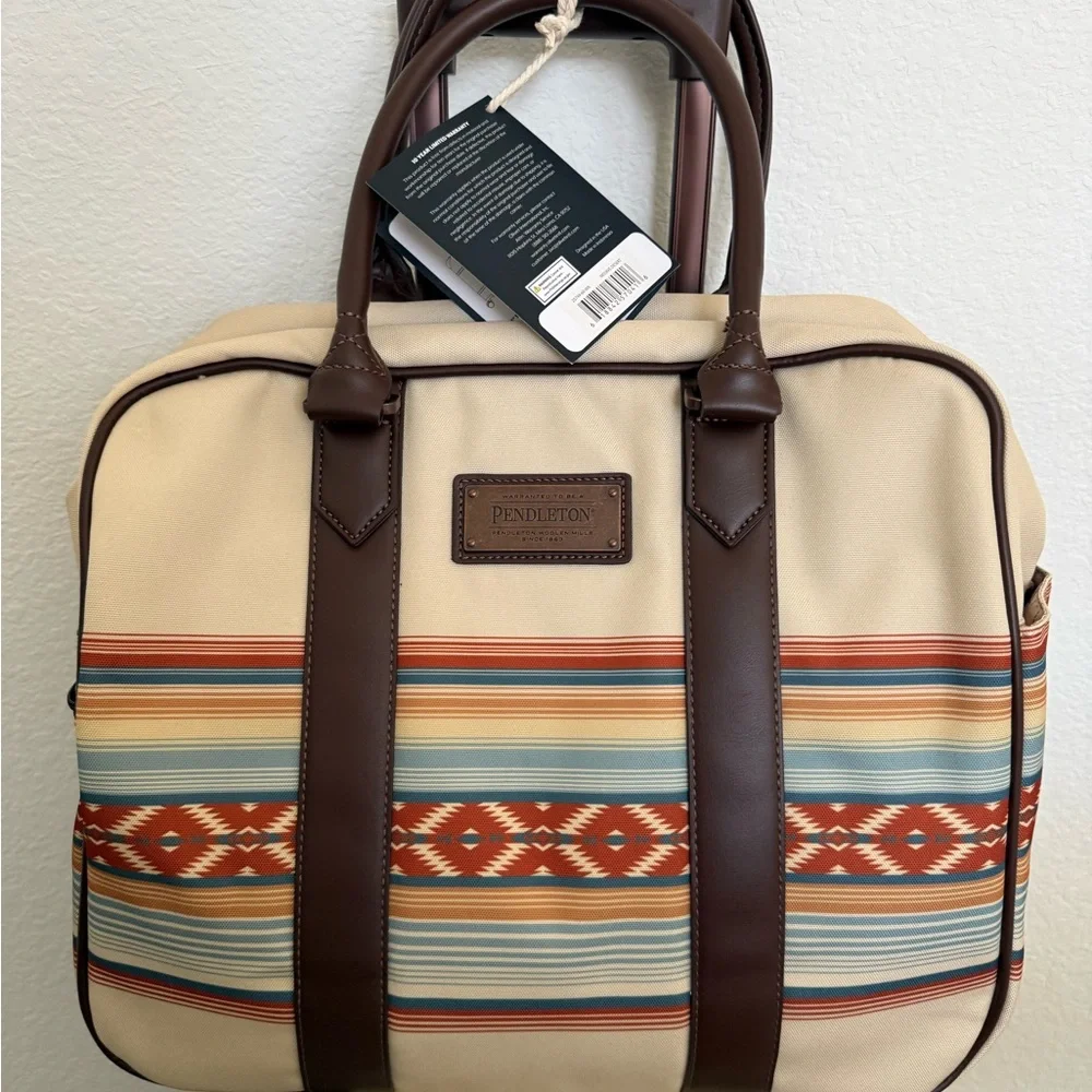 Pendleton Multi Color Mojave Luggage Set Carry On Spinner & Weekend Satchel! NEW - Picture 3 of 9